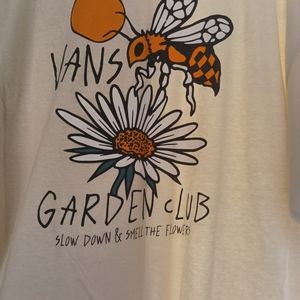 Vans bee and flowers shirt